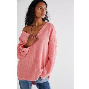 NWT Free People Easy V Sweatshirt